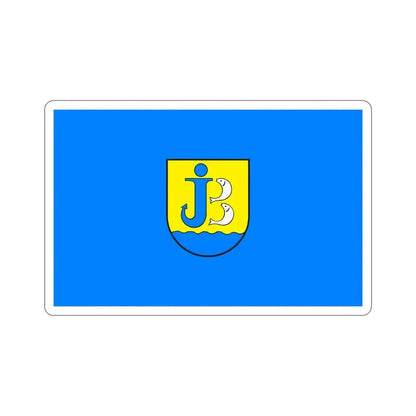 Flag of Jastarnia Poland STICKER Vinyl Die-Cut Decal 6 Inch - The Sticker Space