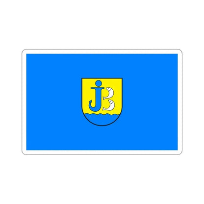 Flag of Jastarnia Poland STICKER Vinyl Die-Cut Decal - The Sticker Space