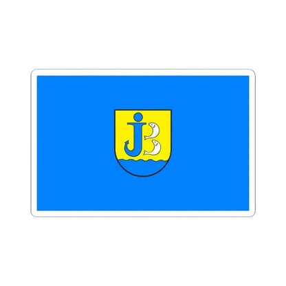 Flag of Jastarnia Poland - STICKER Vinyl Kiss-Cut Decal - The Sticker Space