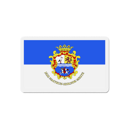 Flag of Jász Nagykun Szolnok County Hungary - Die-Cut Magnet-6 × 6"-The Sticker Space