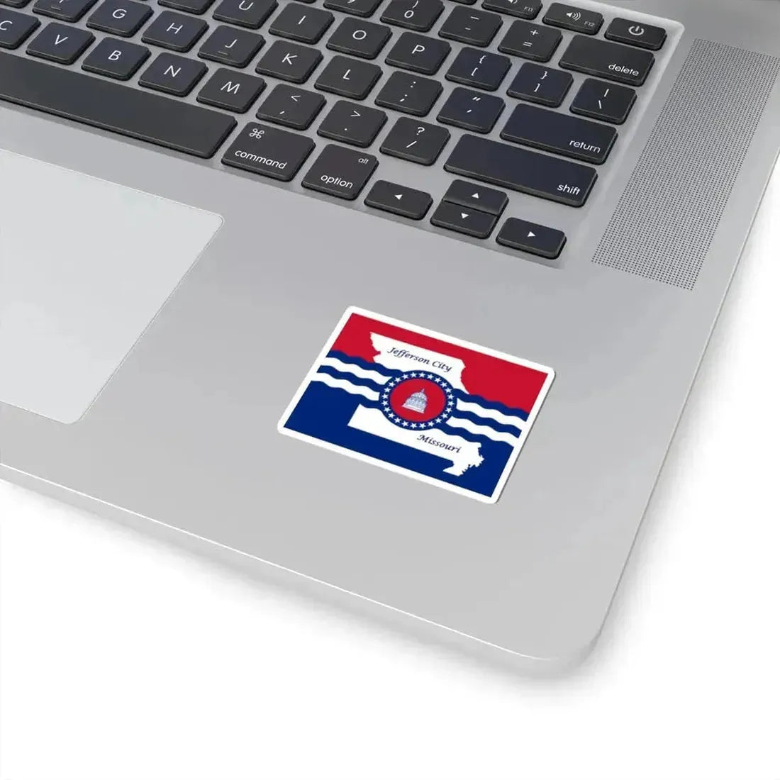 Flag of Jefferson City Missouri (United States) STICKER Vinyl Kiss-Cut Decal - The Sticker Space