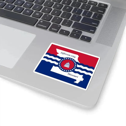 Flag of Jefferson City Missouri (United States) STICKER Vinyl Kiss-Cut Decal - The Sticker Space