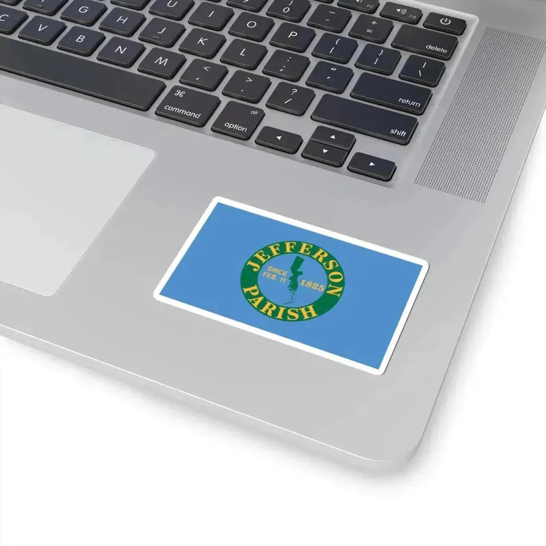 Flag of Jefferson Parish Louisiana (United States) STICKER Vinyl Kiss-Cut Decal - The Sticker Space