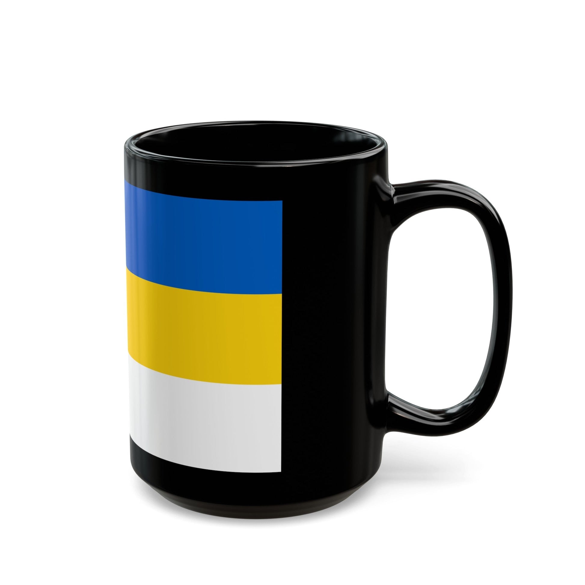 Flag of Jena Germany - Black Coffee Mug-The Sticker Space