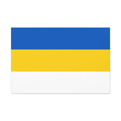 Flag of Jena Germany - Canvas Wall Art 36" x 24" 1.25" - The Sticker Space