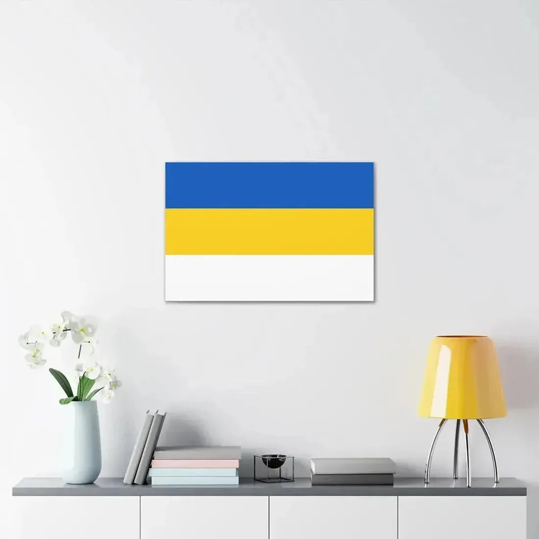 Flag of Jena Germany - Canvas Wall Art - The Sticker Space