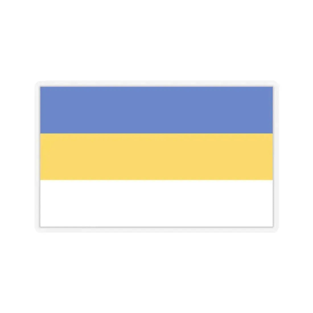 Flag of Jena Germany - STICKER Vinyl Kiss-Cut Decal 2 Inch Transparent - The Sticker Space