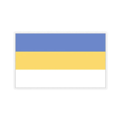 Flag of Jena Germany - STICKER Vinyl Kiss-Cut Decal 2 Inch Transparent - The Sticker Space