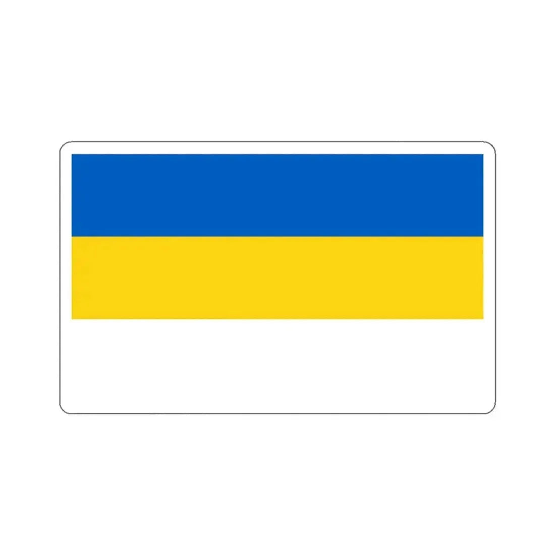 Flag of Jena Germany - STICKER Vinyl Kiss-Cut Decal 2 Inch White - The Sticker Space