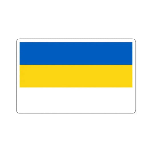 Flag of Jena Germany - STICKER Vinyl Kiss-Cut Decal 2 Inch White - The Sticker Space