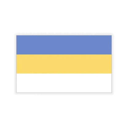 Flag of Jena Germany - STICKER Vinyl Kiss-Cut Decal 3 Inch Transparent - The Sticker Space