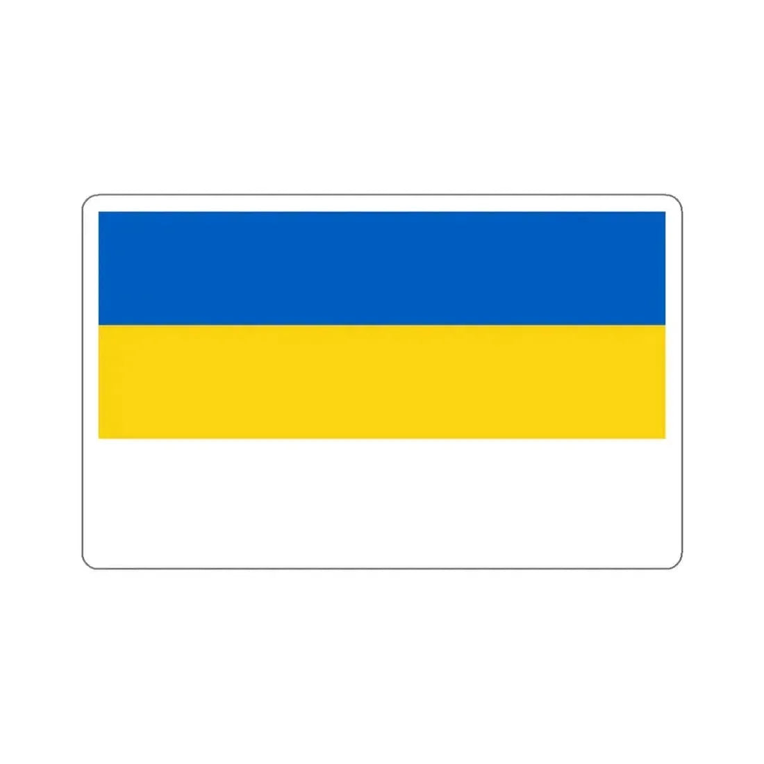 Flag of Jena Germany - STICKER Vinyl Kiss-Cut Decal 3 Inch White - The Sticker Space