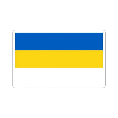 Flag of Jena Germany - STICKER Vinyl Kiss-Cut Decal 3 Inch White - The Sticker Space