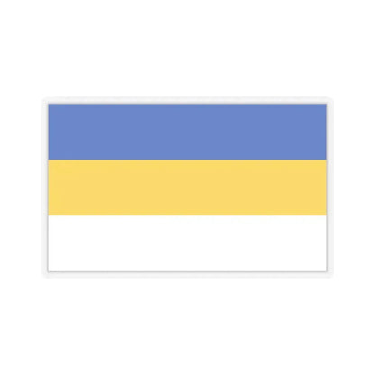 Flag of Jena Germany - STICKER Vinyl Kiss-Cut Decal 4 Inch Transparent - The Sticker Space