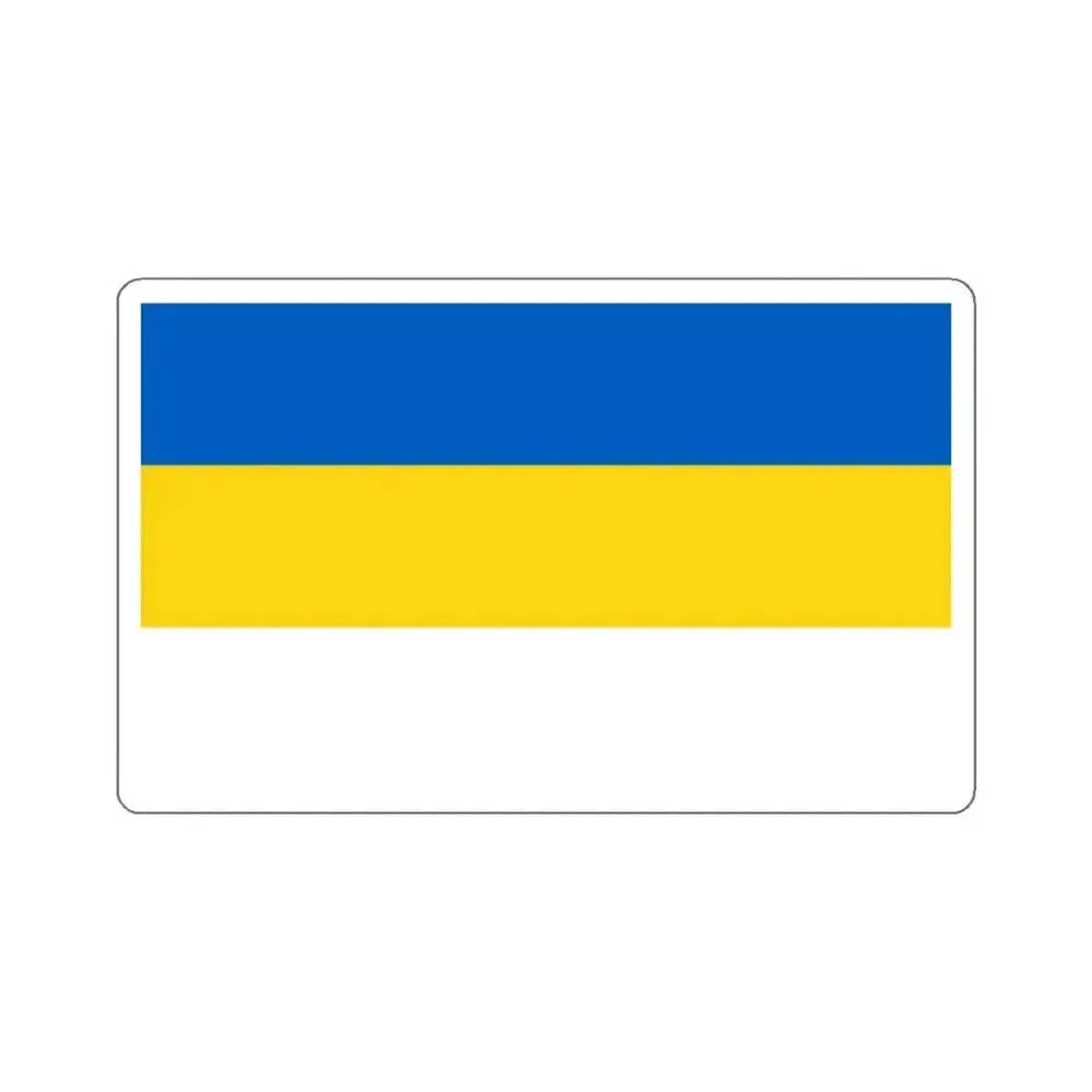 Flag of Jena Germany - STICKER Vinyl Kiss-Cut Decal 4 Inch White - The Sticker Space