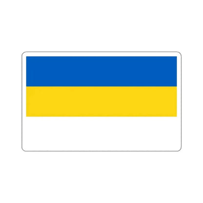 Flag of Jena Germany - STICKER Vinyl Kiss-Cut Decal 4 Inch White - The Sticker Space