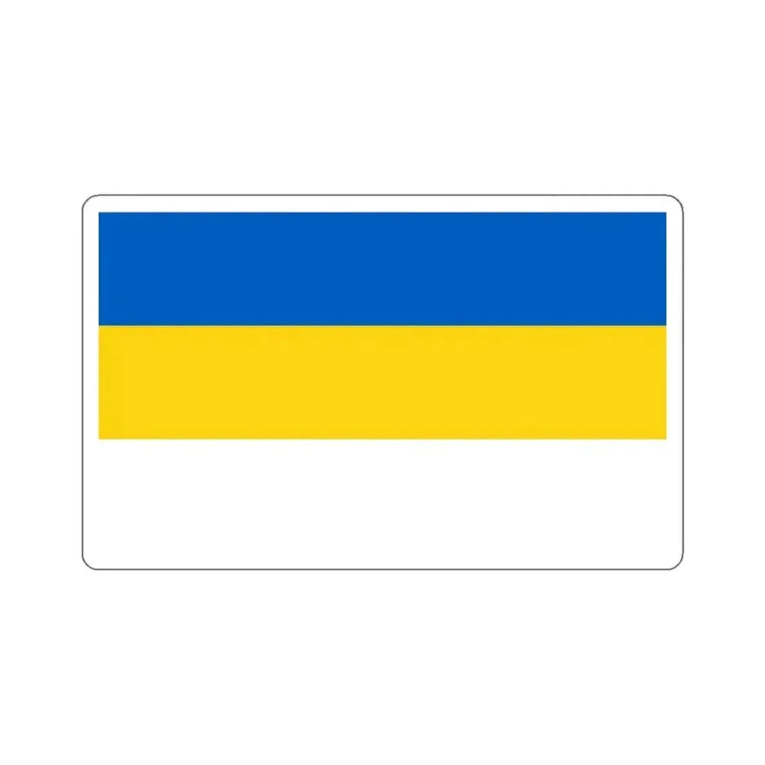 Flag of Jena Germany - STICKER Vinyl Kiss-Cut Decal 6 Inch White - The Sticker Space