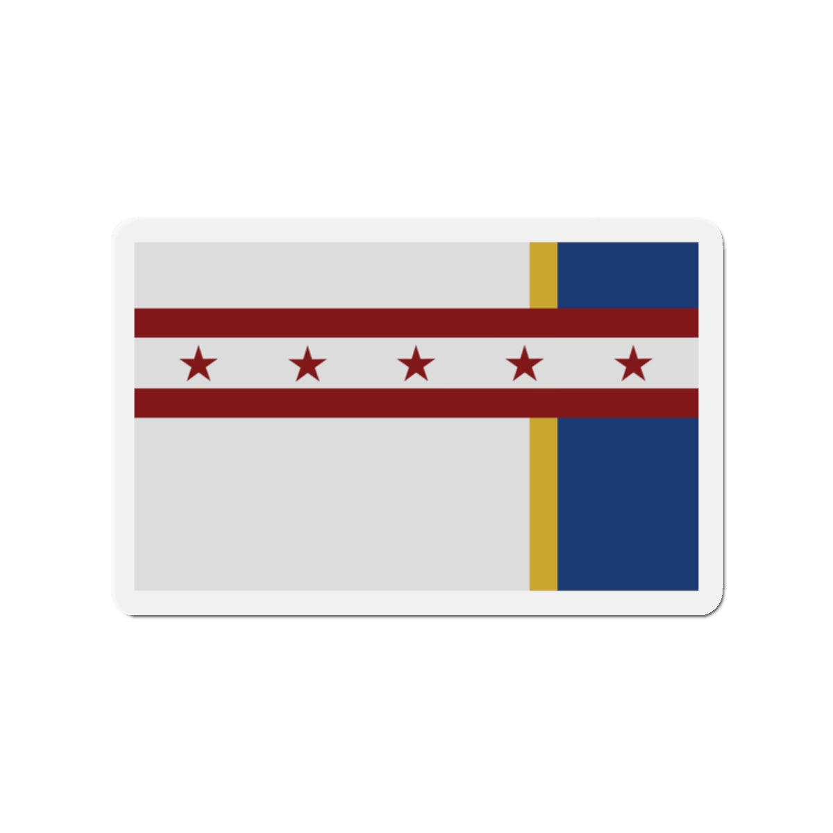 Flag of Jenks OK - Die-Cut Magnet-2" x 2"-The Sticker Space