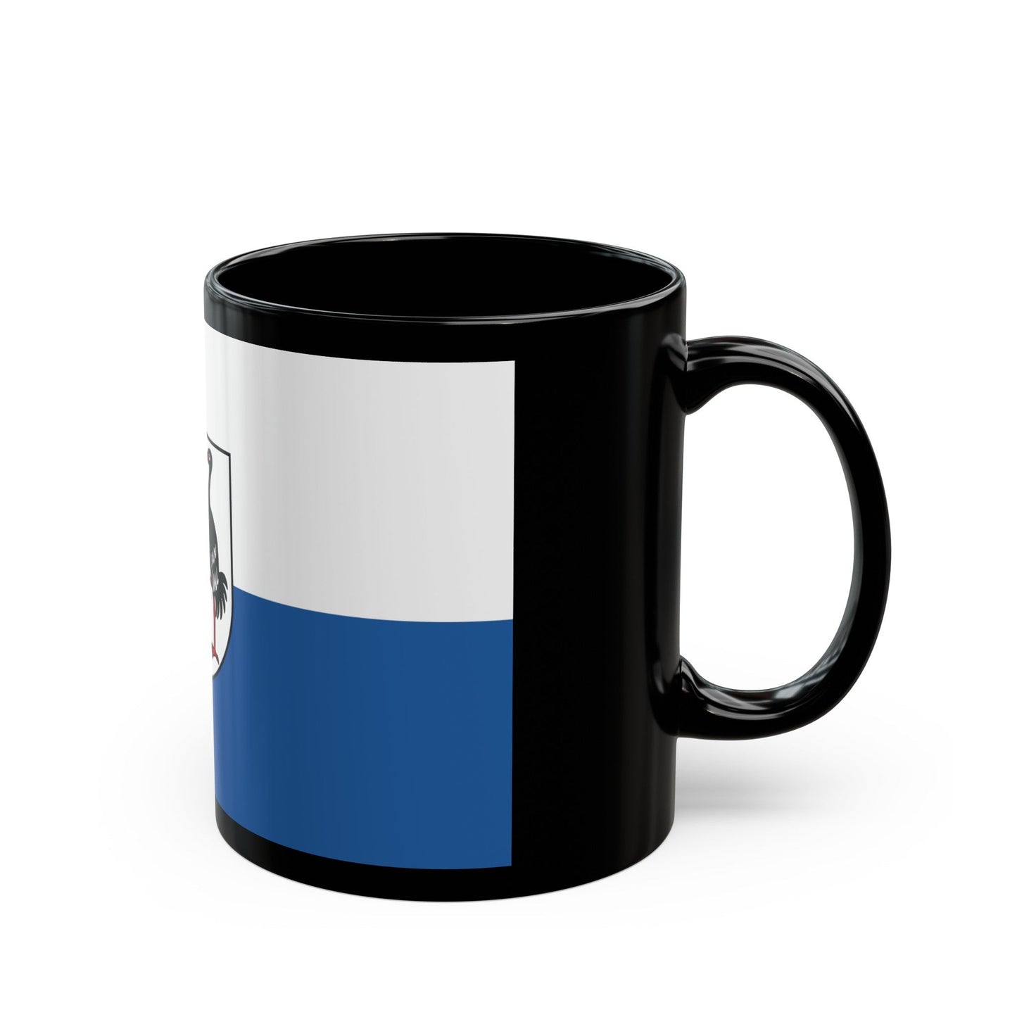 Flag of Jerichower Land Germany - Black Coffee Mug-The Sticker Space