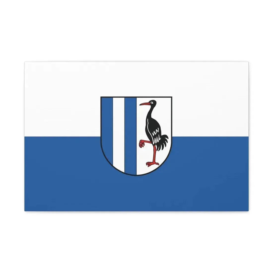 Flag of Jerichower Land Germany - Canvas Wall Art 24″ x 16″ 1.25" - The Sticker Space