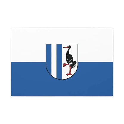 Flag of Jerichower Land Germany - Canvas Wall Art 24″ x 16″ 1.25" - The Sticker Space