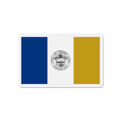 Flag of Jersey City - Die-Cut Magnet-4" x 4"-The Sticker Space