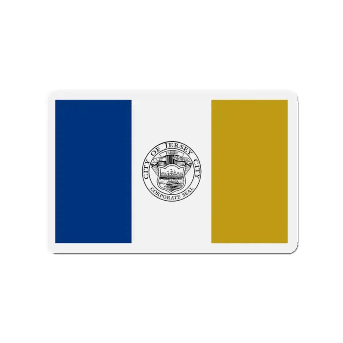 Flag of Jersey City - Refrigerator Magnet 2 Inch - The Sticker Space