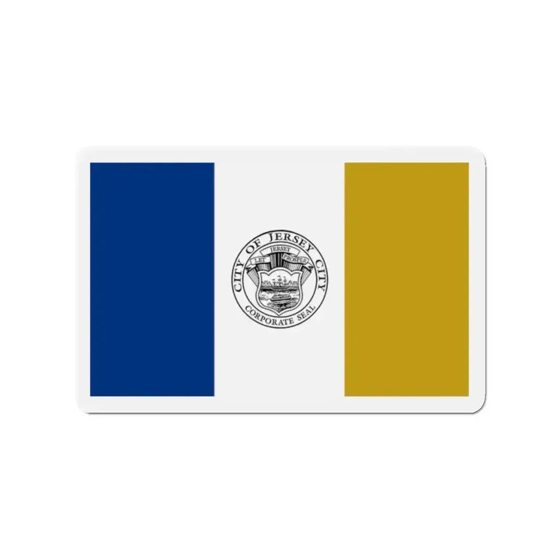 Flag of Jersey City - Refrigerator Magnet - The Sticker Space