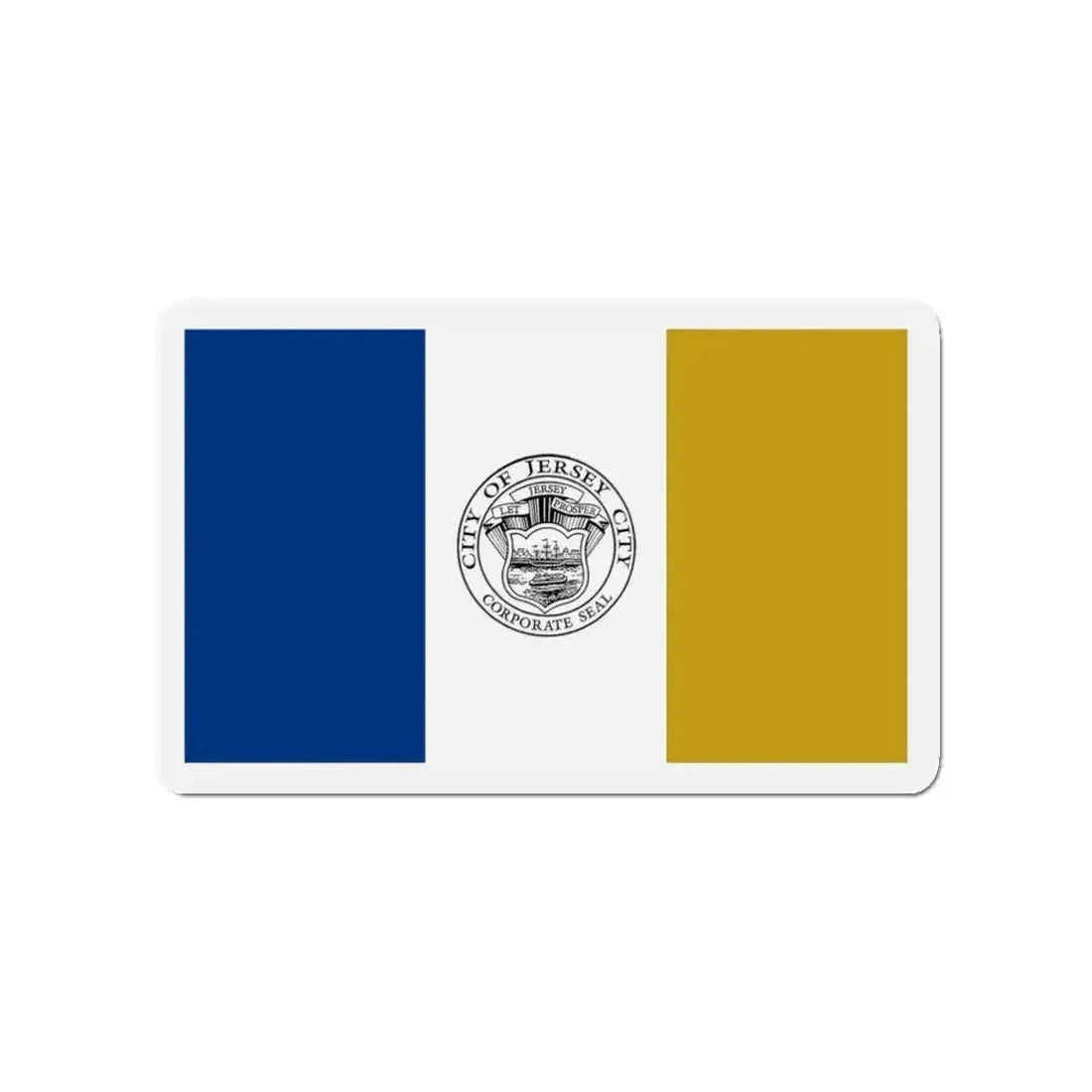 Flag of Jersey City - Refrigerator Magnet - The Sticker Space