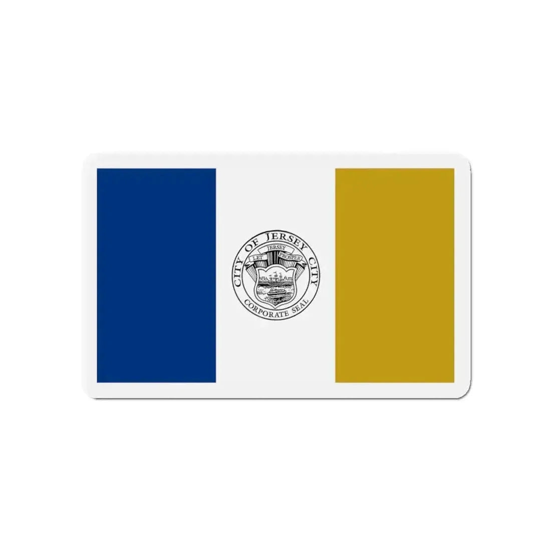 Flag of Jersey City - Refrigerator Magnet - The Sticker Space