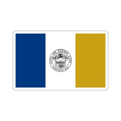 Flag of Jersey City USA STICKER Vinyl Die-Cut Decal - The Sticker Space