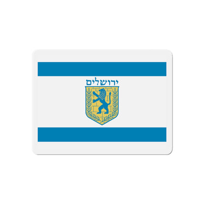 Flag of Jerusalem Israel - Die-Cut Magnet-6 × 6"-The Sticker Space