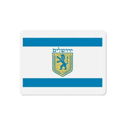 Flag of Jerusalem Israel - Refrigerator Magnet - The Sticker Space
