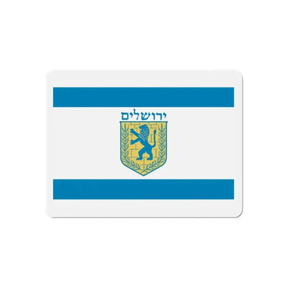 Flag of Jerusalem Israel - Refrigerator Magnet - The Sticker Space