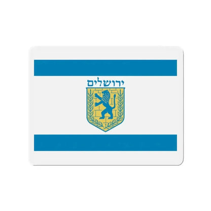 Flag of Jerusalem Israel - Refrigerator Magnet - The Sticker Space