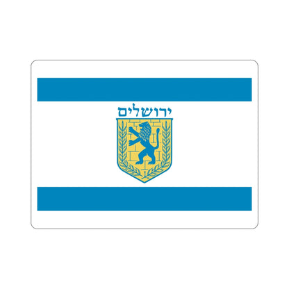 Flag of Jerusalem Israel STICKER Vinyl Die-Cut Decal-5 Inch-The Sticker Space