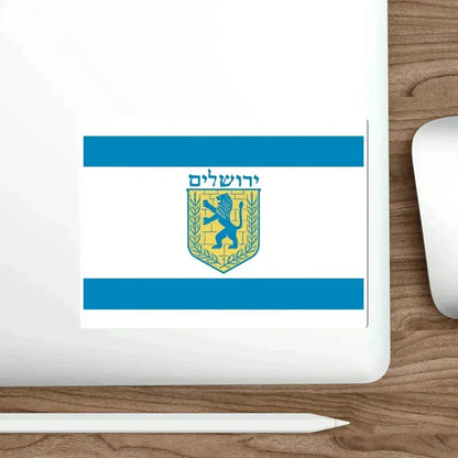Flag of Jerusalem Israel STICKER Vinyl Die-Cut Decal - The Sticker Space
