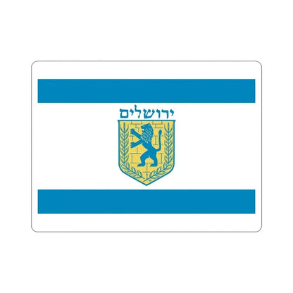 Flag of Jerusalem Israel STICKER Vinyl Die-Cut Decal - The Sticker Space