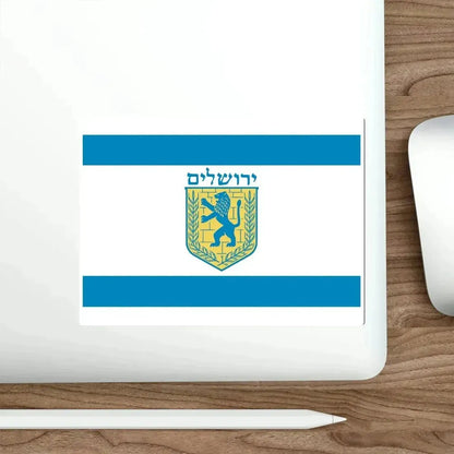 Flag of Jerusalem Israel STICKER Vinyl Die-Cut Decal - The Sticker Space
