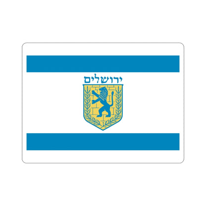 Flag of Jerusalem STICKER Vinyl Die-Cut Decal-3 Inch-The Sticker Space