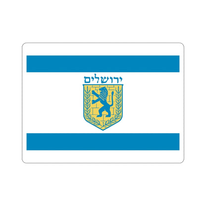 Flag of Jerusalem STICKER Vinyl Die-Cut Decal-5 Inch-The Sticker Space