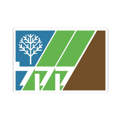 Flag of Jewish National Fund (Israel) STICKER Vinyl Kiss-Cut Decal 6 Inch White - The Sticker Space