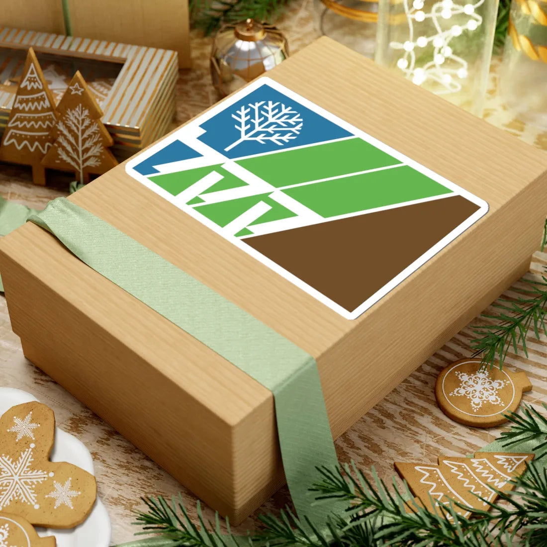 Flag of Jewish National Fund (Israel) STICKER Vinyl Kiss-Cut Decal - The Sticker Space