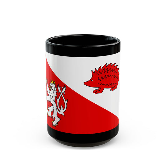 Flag of Jihlava Czech Republic - Black Coffee Mug-15oz-The Sticker Space