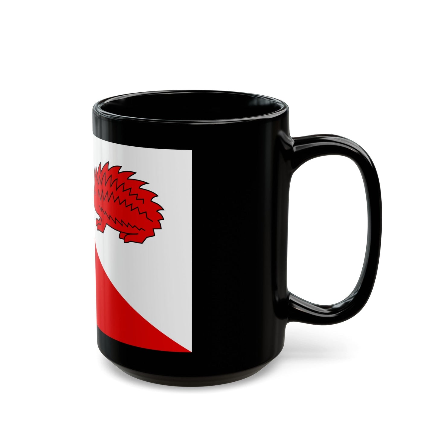 Flag of Jihlava Czech Republic - Black Coffee Mug-The Sticker Space