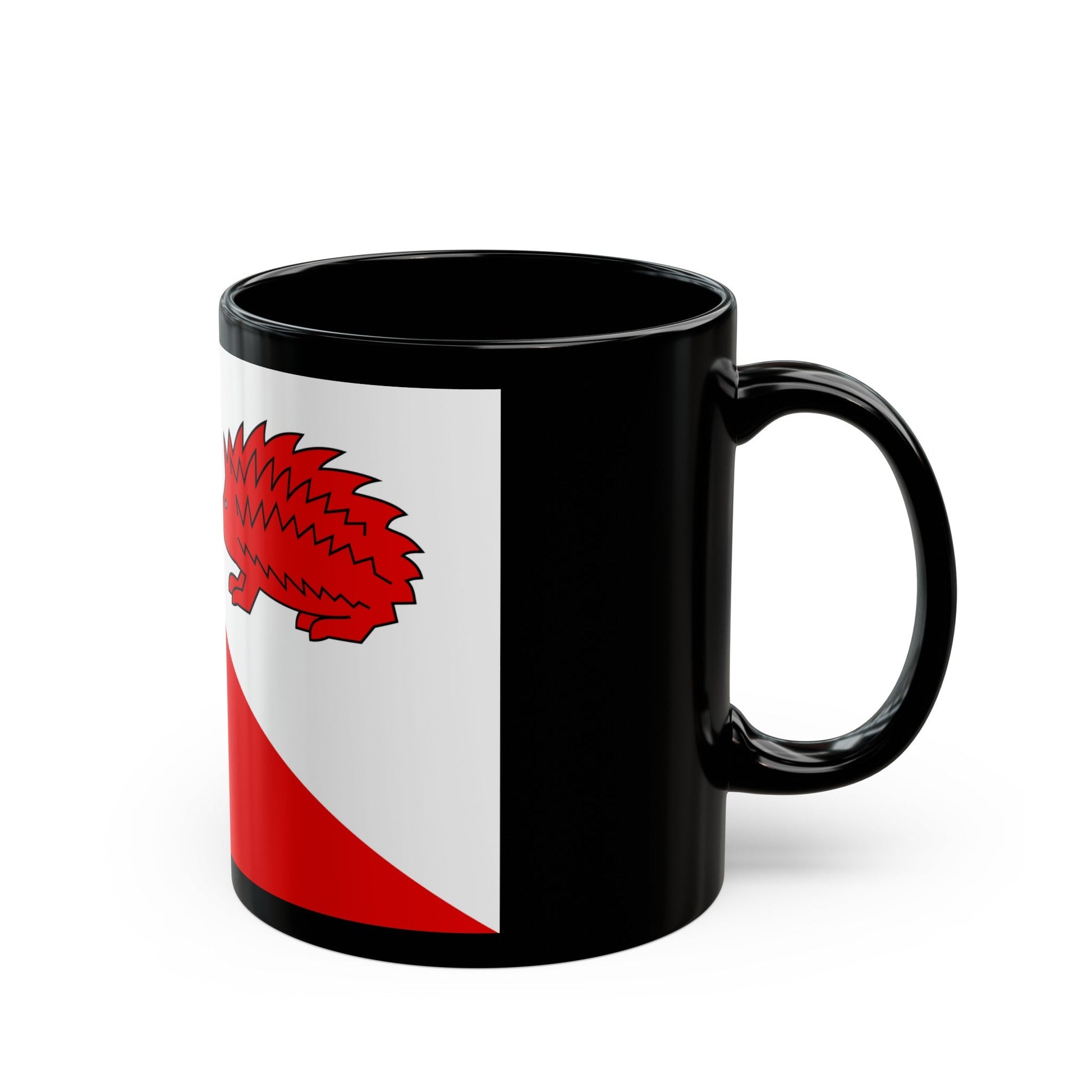 Flag of Jihlava Czech Republic - Black Coffee Mug-The Sticker Space