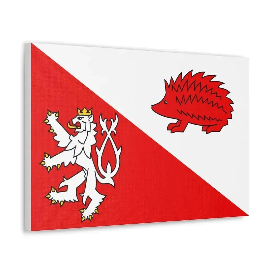 Flag of Jihlava Czech Republic - Canvas Wall Art - The Sticker Space