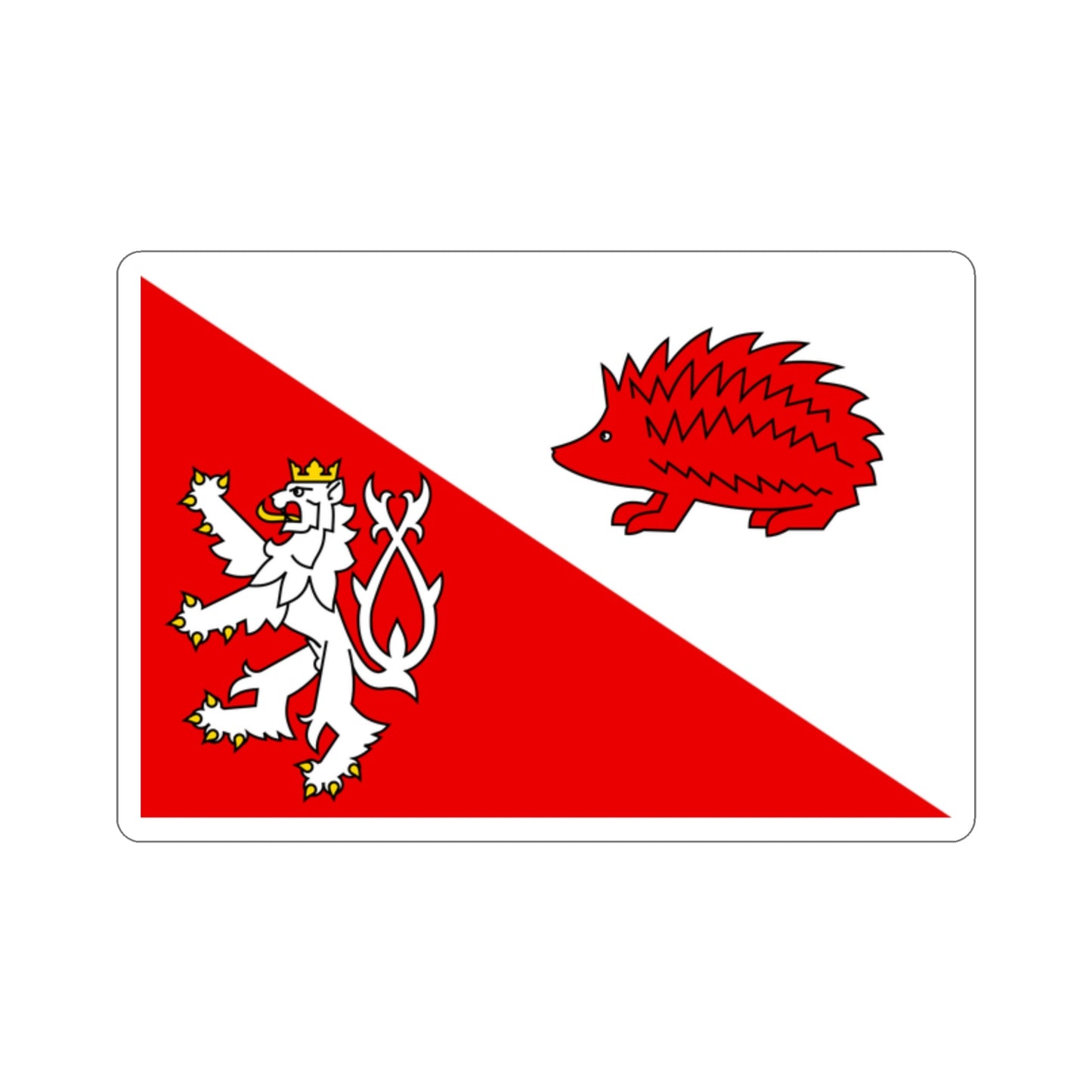 Flag of Jihlava Czech Republic STICKER Vinyl Die-Cut Decal-2 Inch-The Sticker Space