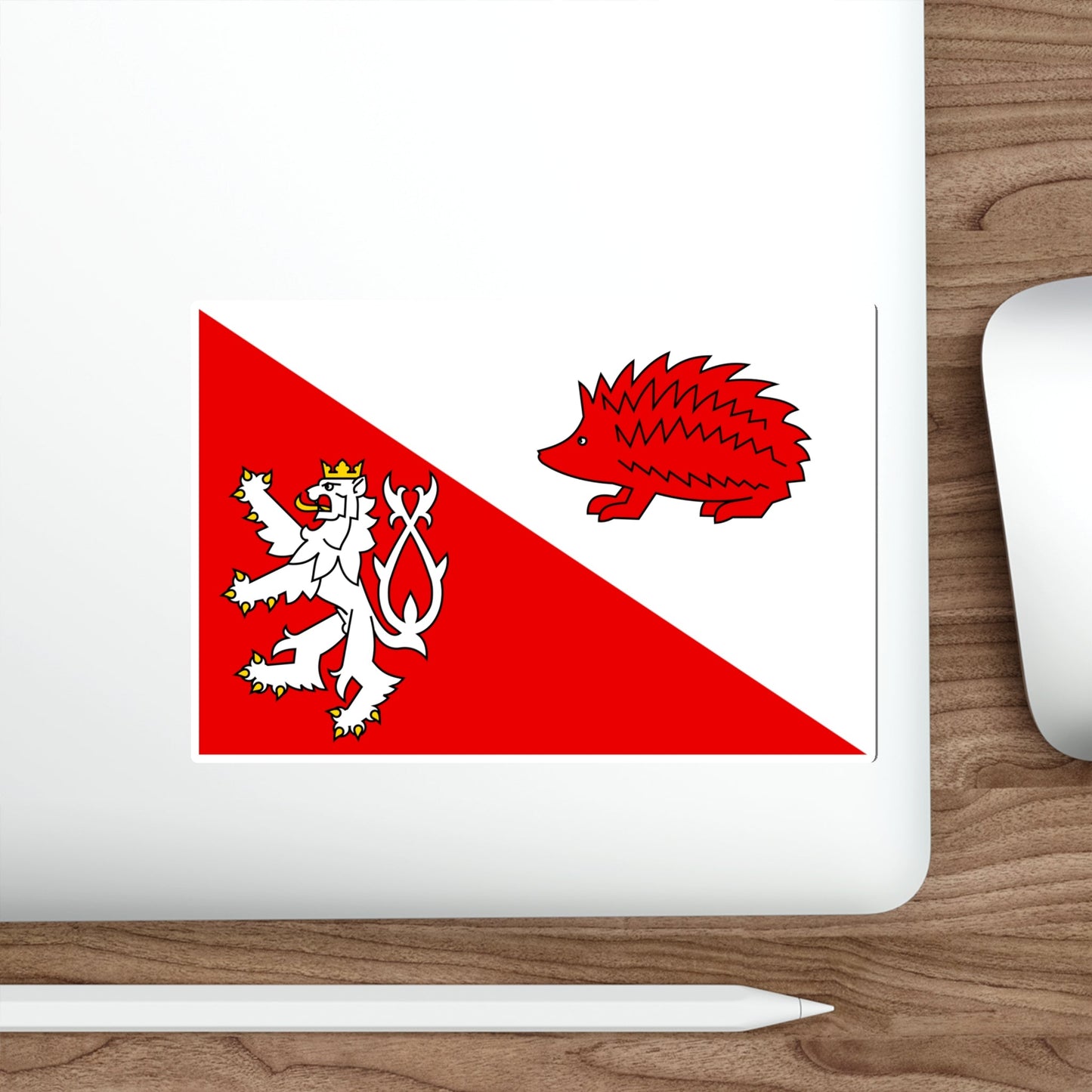 Flag of Jihlava Czech Republic STICKER Vinyl Die-Cut Decal-The Sticker Space