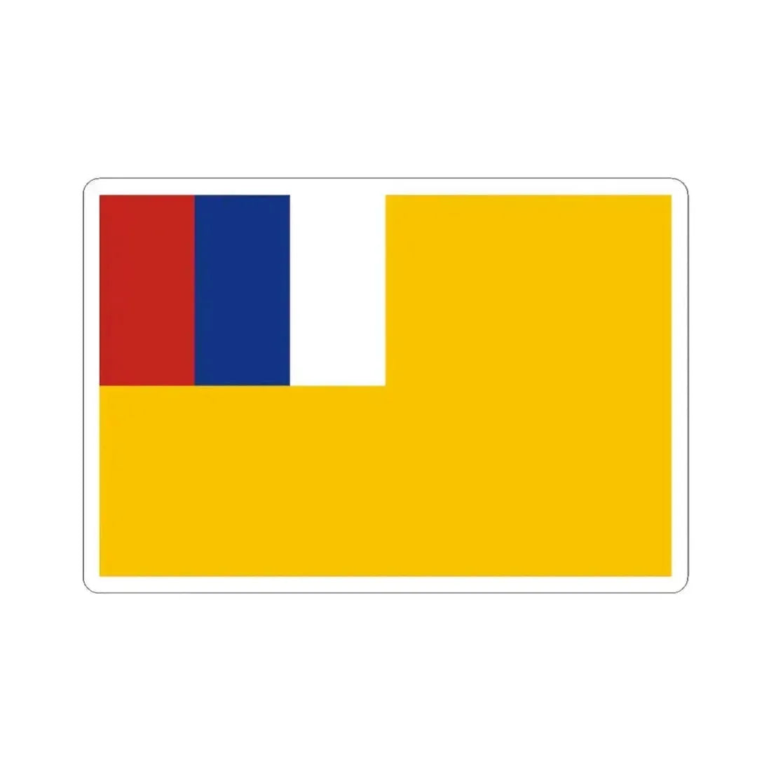 Flag of Jinbei (China) STICKER Vinyl Kiss-Cut Decal 4 Inch White - The Sticker Space